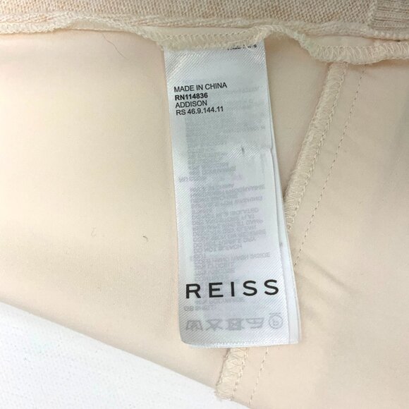 Reiss Addison Mix Media Cashmere Blend Cardigan Size 6 - Picture 14 of 16